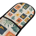 thumbnail image 4 of Yayeee Double Oven Mitt Kitchen Heat Resistant Baking 35" x7" Quilted Glove, Beige Playful Stamp, 4 of 6