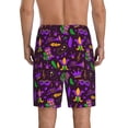 thumbnail image 3 of Easygdp Mardi Gra2 Men's Short Pajama Pants, Sleep Shorts, Household Pants, Casual Pants with Pockets - Small, 3 of 9