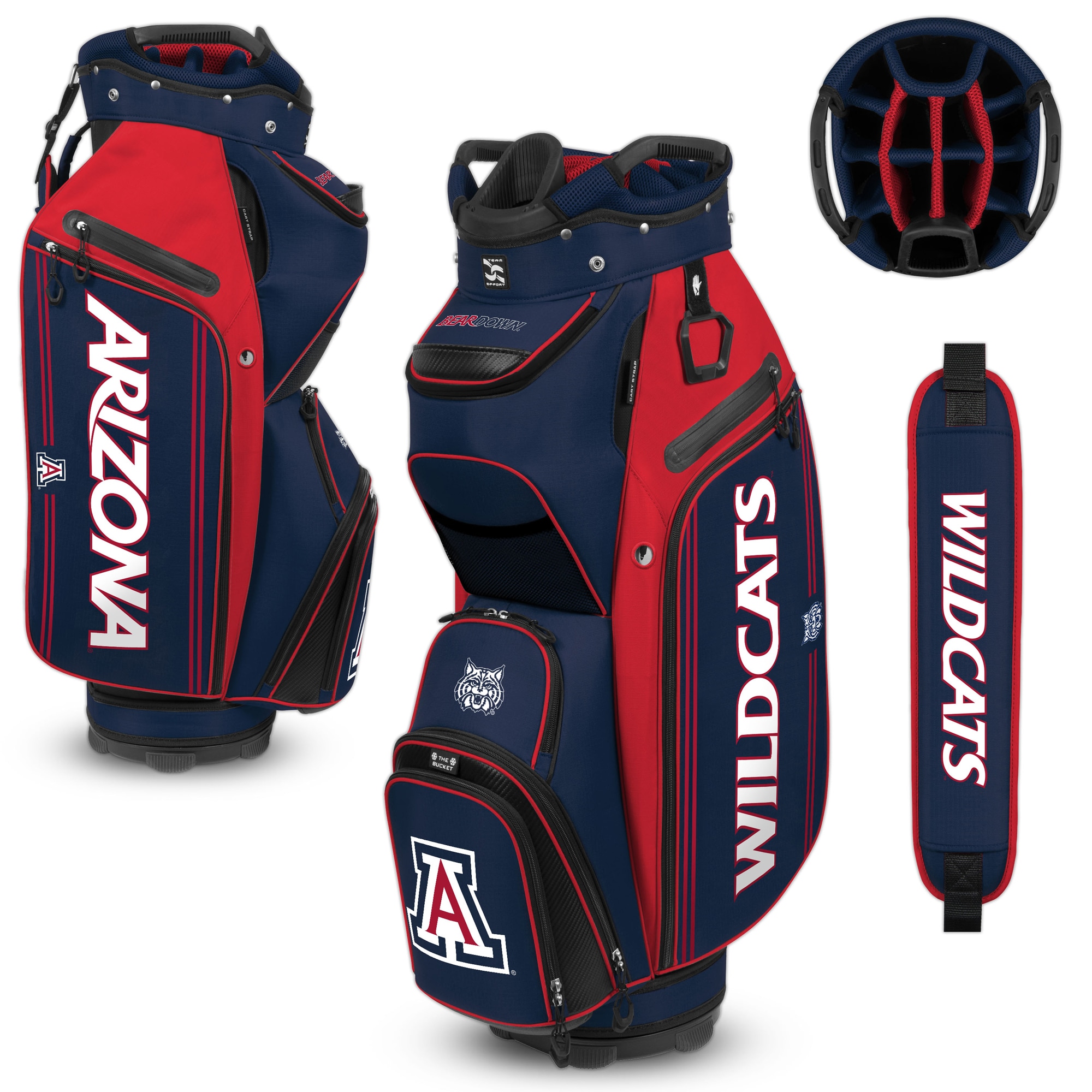 WinCraft Arizona Wildcats Bucket III Cooler Cart Golf Bag - image 2 of 2