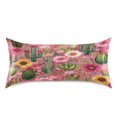 thumbnail image 2 of Satin Pillowcase Home Luxury Envelope Pillowcases Soft And Smooth Various Cacti, 2 of 6