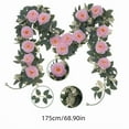 thumbnail image 3 of Artificial Rose Vine Garland for Party Decorations, 175cm Floral Wreath for Wall Door Table Centerpiece, 1 Pack, 3 of 6