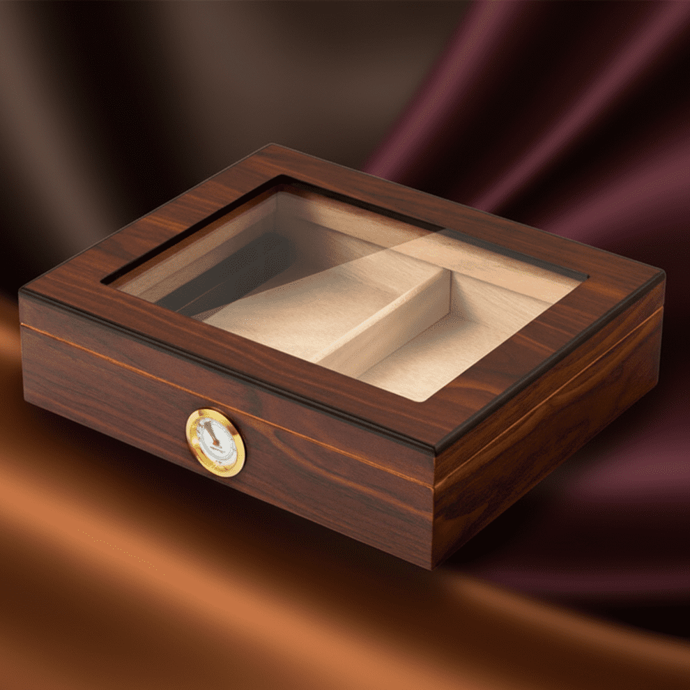 Cigar Box, Spanish Cedar, Black Color