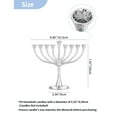 thumbnail image 4 of Sziqiqi 9 Branch Silver Hanukkah Menorah: Elegant Tree of Life Design Judaica Gift for Jewish Holiday Traditional Candle Holder for Hanukkah Decor Cone-Shaped for Secure Holiday Lighting Ceremony, 4 of 8