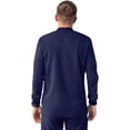 thumbnail image 2 of Adar Addition Scrubs for Men - Zippered Bomber Scrub Jacket - A6206 - Navy - 2X, 2 of 8