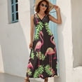 thumbnail image 2 of Flamingo Pattern Art Sleeveless Dress Women's Summer Suit Dresses for Women 2025 Luxury Party Dress, 2 of 7