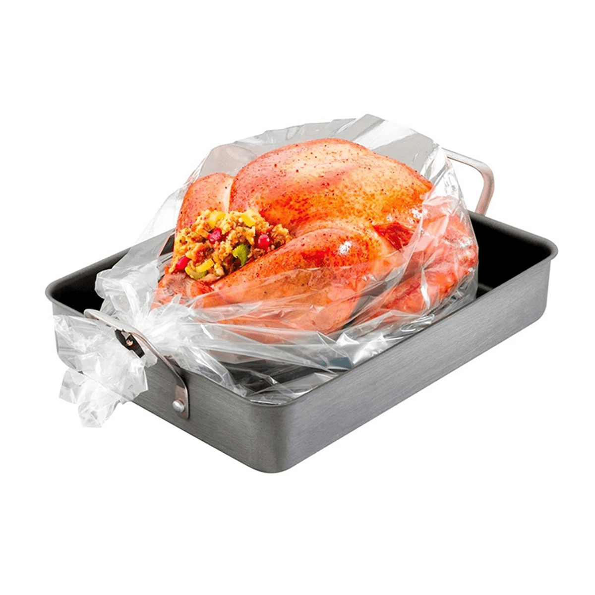 200Pcs Resistance Nylon-Blend Slow Cooker Liner Roasting Turkey Bag for Cooking Medium Size Oven Bag Baking,200 x Oven bag,Transparent