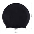 thumbnail image 2 of Gorro de natación extragrande para mujeres y hombres, gorro para cabello muy largo, grueso, rizado y rastas, trenzas afros, silicona que mantiene el cabello seco (paquete de 1), 2 of 4