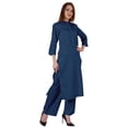thumbnail image 2 of Bimba Traditional Indian Solid Dress For Women Indian Ethnic Kurta And Pants Palazzo Set, 2 of 7
