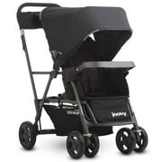 Angle View: Joovy Caboose Ultralight Graphite Stroller, Sit and Stand, Tandem Stroller, Gray