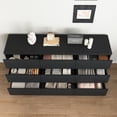 thumbnail image 3 of CQSXDA Black Matte Wood 9 Drawer Dresser with No Handle Design for Bedroom or Living Room Storage Solutions, 3 of 11