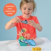 Mentari Toys - Happy Stacking Ocean - with Drawstring Bag for Easy Storage - Age 18M+