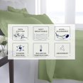 thumbnail image 4 of Kotton Culture Bed Sheets 4 Piece 100% Egyptian Cotton 600 Thread Count Soft Crisp Cooling Cotton Luxury Hotel Sheets Thick with 16" Inch Deep Pocket Snug Fit Sateen Weave(Moss Green,King), 4 of 6