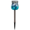 thumbnail image 3 of Fusion 26258 Solar Ombre Mason Jar Stake Light with Butterfly Inside Metal Glass, 3 of 4