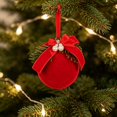 thumbnail image 7 of Leodye 1PCS Christmas Hanging Ball Pendants, Decorative Bauble Ornaments for Christmas Tree and Holiday Scene Arrangement -3.14IN, 7 of 7