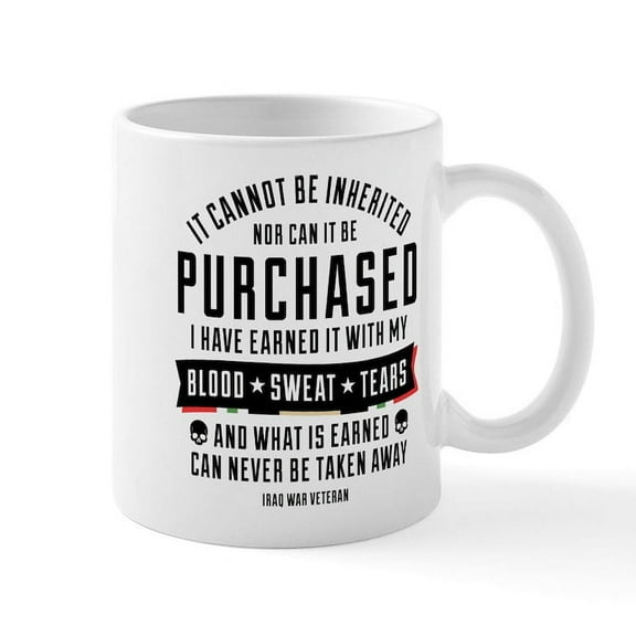 CafePress - Iraq War Veteran - 11 oz Ceramic Mug - Novelty Coffee Tea Cup
