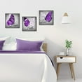 thumbnail image 2 of Butterfly Wall Art Purple Butterfly with Daisy Inspirational Quotes Love Hope Faith Pictures Framed Modern Butterfly Canvas Art Decor Hanging for Girls Living Room Bedroom Office Home, 2 of 6
