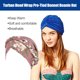 thumbnail image 2 of Minnieouse Pack de 3 estampados de moda turbante cómodo patrón europeo diademas estilo musulmán elasticidad accesorios para el cabello para Sombreros Fucsia, 2 of 6