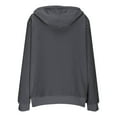 thumbnail image 6 of yoeyez Fleece Fuzzy Hoodie Women Full Zip Up Fall Lightweight Jacket with Hood Long Sleeve Soft Warm Hoodies Sweatshirts Coats Dark Gray,XXL, 6 of 7