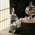 Efavormart 3 Pack Clear Glass Apothecary Jars Candy Buffet Containers