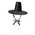 thumbnail image 2 of Sombrero coreano antiguo de ancha para mujer y hombre, accesorio creativo con corbata para disfraz., 2 of 8