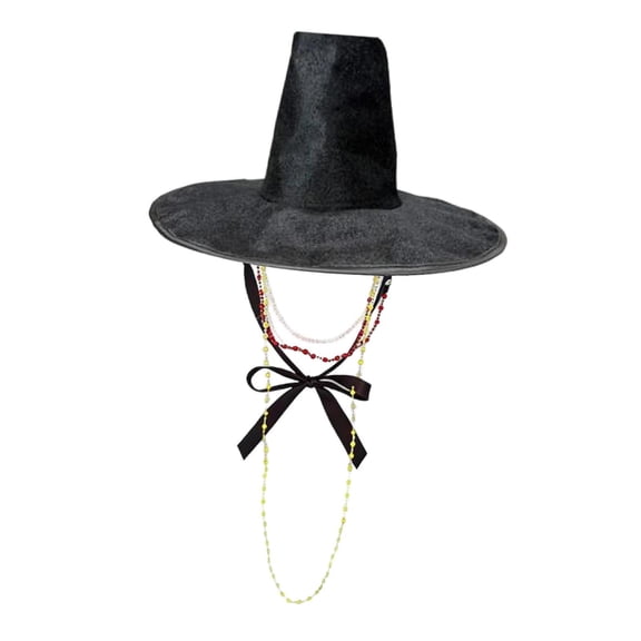 yuksok Korean Style Hat Traditional Top Prom Party Favors Holiday Tall Top Hat