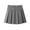 Gray-14, variant on Ultrave Girls' Uniform Pleated Skirt, High-Waisted Casual Buttons Trim Mini Skirt for School 3-17 Y