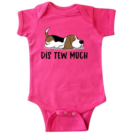

Inktastic Napping Dis Tew Much Hound Dog Gift Baby Boy or Baby Girl Bodysuit