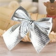 thumbnail image 3 of Tiny Twist Tie Bow,Christmas Ribbon Bows,Xmas Decorative Bows,Xmas Decoration Supplies for Gift Wrapping,Treat Bags,Home Decoration,Silver, 3 of 7