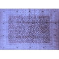 thumbnail image 1 of Ahgly Company Indoor Rectangle Oriental Blue Industrial Area Rugs, 4' x 6', 1 of 4