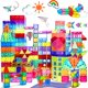 thumbnail image 1 of Juego de bloques de construcción Magnetic Tiles Paaxido de 100 piezas para niños, 1 of 9