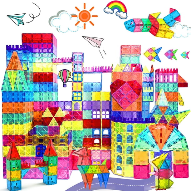 Juego de bloques de construcción Magnetic Tiles Paaxido de 100 piezas para niños