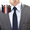 thumbnail image 4 of Stylish Solid Color Clip On Neck Tie with Quick Fastening for Men and Women, 4 of 21