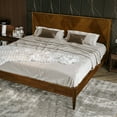 thumbnail image 5 of RORNS Panthera Solid Wood Platform Bedframe With Headboard - Queen - Caramel, 5 of 8