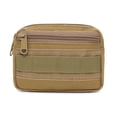 thumbnail image 1 of Bolsa MOLLE Unisex Mini Riñonera Organizador de bolsillo Paquete de caza Bolsa de herramientas (Café), 1 of 5
