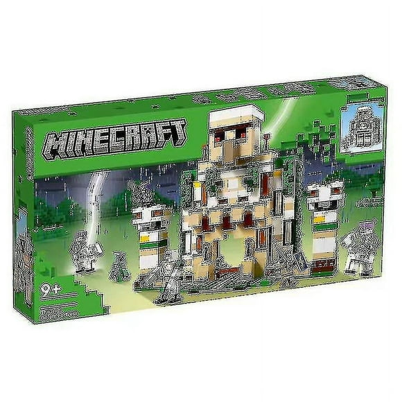 21250 Minecraft The Iron Golem Fortress, Buildable Castle Toy, Convertible Into A Large Figure, With 7 Figures Including Crystal Knight,skeleton Rider-cihalo
