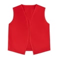 thumbnail image 3 of TOPTIE Kid Volunteer No-Button Child Vest Waistcoat Party Vests 5 Packs-Red-M, 3 of 5