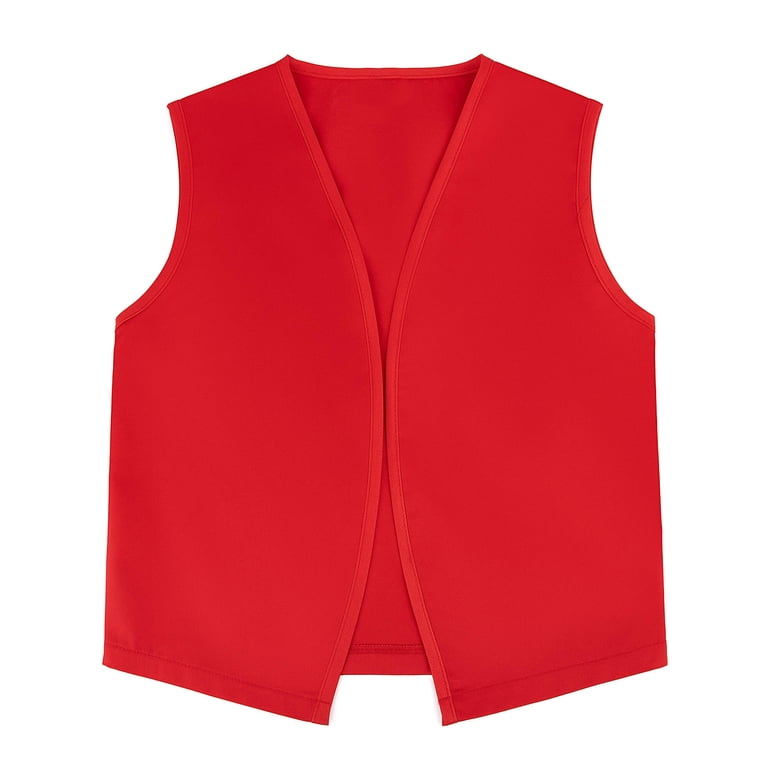 TOPTIE Kid Volunteer No-Button Child Vest Waistcoat Party Costume