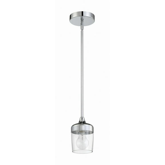 58191-CH Craftmade Lighting Wrenn - 1 Light Mini Pendant-6.75 Inches Tall and 5.12 Inches Wide-Chrome Finish