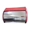 thumbnail image 3 of DOLITY Bread Bin with Roll Lid Multipurpose Rustic Bread Box for Bakery Pantry Home Pink, 3 of 9