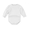 thumbnail image 2 of SROBPTY Newborn Boys Girls Rompers Solid Color Long Sleeve Jumpsuit for 0-24M, 2 of 4