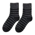 thumbnail image 1 of Minnieouse 5 pares de calcetines de invierno para hombre, cubierta para el pie, estilo Simple, accesorios de calcetería para hombre, media pantorrilla, Medias Rayas negras Minnieouse AP010992-06B, 1 of 1
