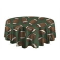 thumbnail image 5 of Football Pattern Round Tablecloth 60"x60",Wrinkle Wipeable Table Cloth for Kitchen Dining Room Picnic Patio Party, 5 of 6