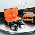 thumbnail image 5 of J10J10 Wireless Bluetooth Earbuds with Ear Hook, V5.3, 15m Range, 300mAh Charging Case, Single & Binaural Mode, Sport Headset for Workouts, 5 of 11