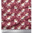 thumbnail image 1 of Soimoi Rayon Fabric Wool & Cat Kids Printed Craft Fabric by The Yard 56 Inch Wide, 1 of 1