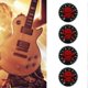 thumbnail image 3 of 4Pcs Electric Guitar Acrylic Skull Number 13 Pattern Tone Volume Control Knob Replacement(Red), 3 of 4