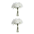 thumbnail image 4 of Rosas artificiales Bearachild 5 cabezas Flores falsas Novia Boda Ramo Flores de plástico Romántico, 4 of 6