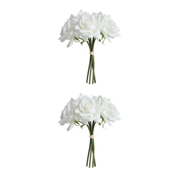 Rosas Artificiales Bewildely Ramo Novia Boda Toque Real
