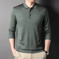 thumbnail image 3 of Sudaderas masculinas, polos casuales para hombre, jersey holgado, talla XXL, manga larga, con cuello, venta social, elegante, alta marca, elasticidad, talla XL, 3 of 5