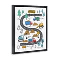 thumbnail image 4 of Stupell Industries Construction Vehicles Road Transportation Painting Black Floater Framed Art Print Wall Art, 17 x 21, 4 of 10