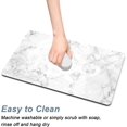thumbnail image 5 of Coffee Mat, 12" x 19" Cute Marble Style Coffee Bar Mats for Espresso Machine Station Accessories and Organizer, Hide Stain Rubber Backed Absorbent Dish Drying Pad for Kitchen Counter,Gray White, 5 of 7